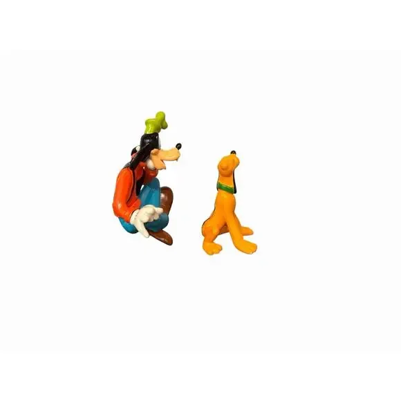 Disney’s Mickey Mouse Goofy Sitting Thinking & Pluto 3” Toy Figures - Picture 4 of 8